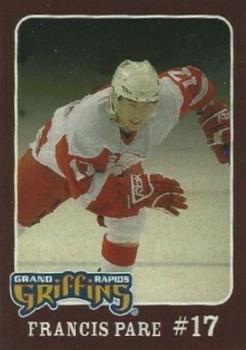2009-10 Play N Trade Video Games Grand Rapids Griffins (AHL) #C-01 Francis Pare Front