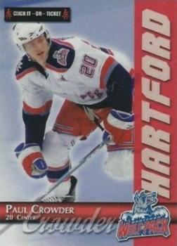 2009-10 Hartford Wolf Pack (AHL) Kid's Club #NNO Paul Crowder Front