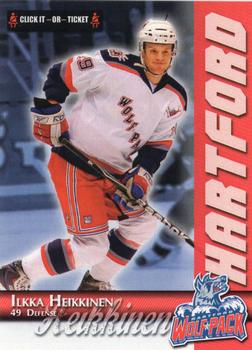 2009-10 Hartford Wolf Pack (AHL) Kid's Club #NNO Ilkka Heikkinen Front