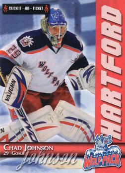 2009-10 Hartford Wolf Pack (AHL) Kid's Club #NNO Chad Johnson Front