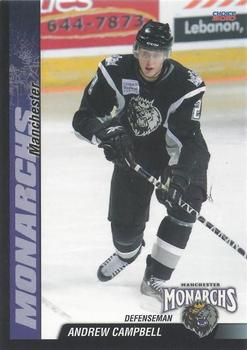 2009-10 Choice Manchester Monarchs (AHL) #4 Andrew Campbell Front
