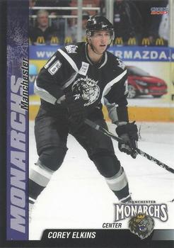 2009-10 Choice Manchester Monarchs (AHL) #7 Corey Elkins Front