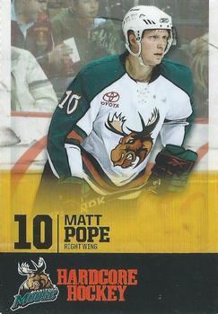 2009-10 Manitoba Moose (AHL) #NNO Matt Pope Front