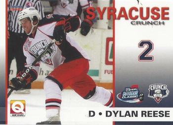 2009-10 Choice Syracuse Crunch (AHL) #2 Dylan Reese Front