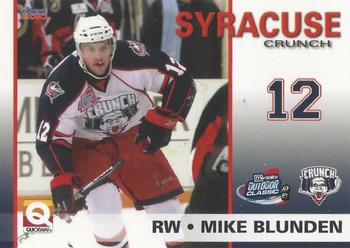 2009-10 Choice Syracuse Crunch (AHL) #7 Mike Blunden Front