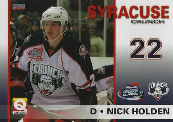 2009-10 Choice Syracuse Crunch (AHL) #11 Nick Holden Front