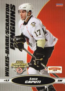 2009-10 Choice Wilkes Barre/Scranton Penguins (AHL) #8 Luca Caputi Front