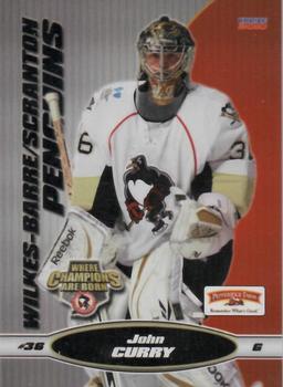 2009-10 Choice Wilkes Barre/Scranton Penguins (AHL) #10 John Curry Front