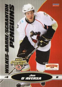 2009-10 Choice Wilkes Barre/Scranton Penguins (AHL) #11 Jonathan D'Aversa Front