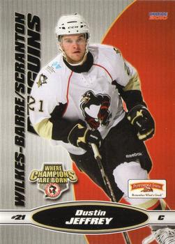 2009-10 Choice Wilkes Barre/Scranton Penguins (AHL) #14 Dustin Jeffrey Front