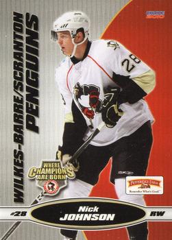 2009-10 Choice Wilkes Barre/Scranton Penguins (AHL) #15 Nick Johnson Front