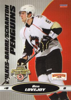 2009-10 Choice Wilkes Barre/Scranton Penguins (AHL) #18 Ben Lovejoy Front