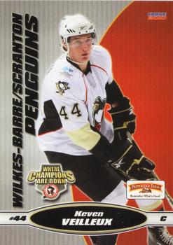 2009-10 Choice Wilkes Barre/Scranton Penguins (AHL) #25 Keven Veilleux Front
