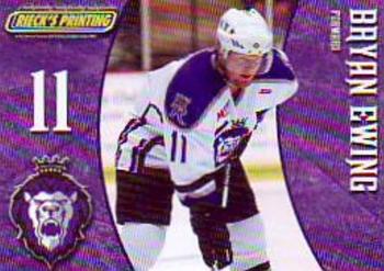2009-10 Rieck's Printing Reading Royals (ECHL) #NNO Bryan Ewing Front