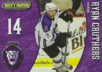 2009-10 Rieck's Printing Reading Royals (ECHL) #NNO Ryan Cruthers Front