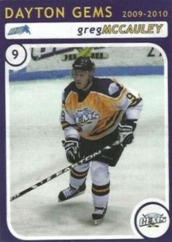 2009-10 Dayton Gems (IHL) #D-04 Greg McCauley Front