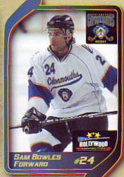 2009-10 Hollywood Connection Columbus Cottonmouths (SPHL) #18 Sam Bowles Front