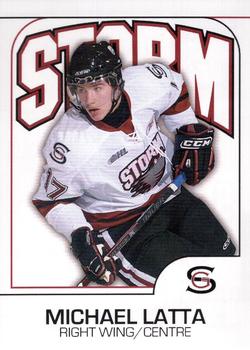 2009-10 M&T Printing Guelph Storm (OHL) #NNO Michael Latta Front