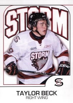 2009-10 M&T Printing Guelph Storm (OHL) #NNO Taylor Beck Front