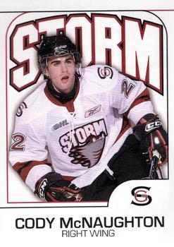 2009-10 M&T Printing Guelph Storm (OHL) #NNO Cody McNaughton Front