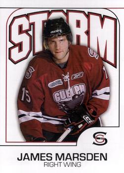 2009-10 M&T Printing Guelph Storm (OHL) #NNO James Marsden Front