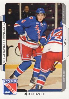 2009-10 Extreme Kitchener Rangers (OHL) #3 Ben Fanelli Front