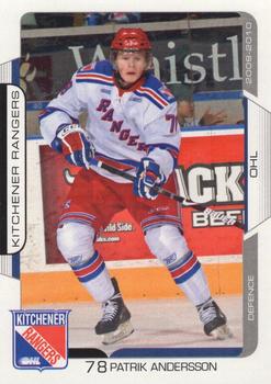 2009-10 Extreme Kitchener Rangers (OHL) #24 Patrik Andersson Front