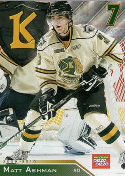 2009-10 Action London Knights (OHL) #3 Matt Ashman Front