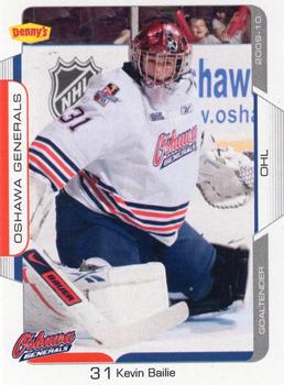 2009-10 Extreme Oshawa Generals (OHL) #21 Kevin Bailie Front