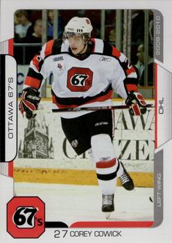 2009-10 Extreme Ottawa 67's (OHL) #13 Corey Cowick Front