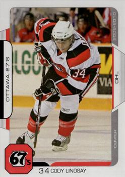 2009-10 Extreme Ottawa 67's (OHL) #16 Cody Lindsay Front
