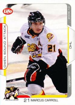 2009-10 Extreme Owen Sound Attack (OHL) #9 Marcus Carroll Front