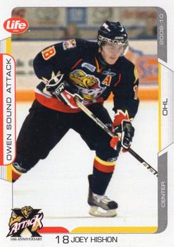 2009-10 Extreme Owen Sound Attack (OHL) #18 Joey Hishon Front