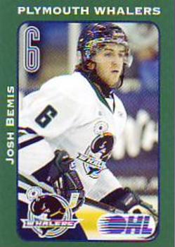 2009-10 Plymouth Whalers (OHL) #1 Josh Bemis Front