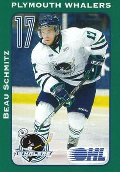 2009-10 Plymouth Whalers (OHL) #25 Beau Schmitz Front