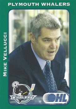 2009-10 Plymouth Whalers (OHL) #28 Mike Vellucci Front