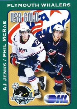 2009-10 Plymouth Whalers (OHL) #31 USA Gold Front