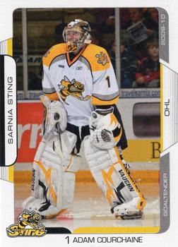 2009-10 Extreme Sarnia Sting (OHL) #1 Adam Courchaine Front