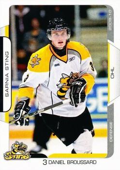 2009-10 Extreme Sarnia Sting (OHL) #2 Daniel Broussard Front