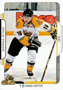 2009-10 Extreme Sarnia Sting (OHL) #8 Craig Hottot Front