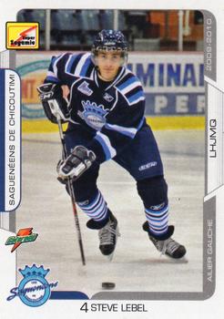 2009-10 Extreme Chicoutimi Saugueneens (QMJHL) #4 Steve Lebel Front