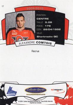 2009-10 Extreme Drummondville Voltigeurs (QMJHL) #17 Alexandre Comtois Back