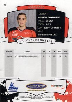 2009-10 Extreme Drummondville Voltigeurs (QMJHL) #18 Jonathan Brunelle Back