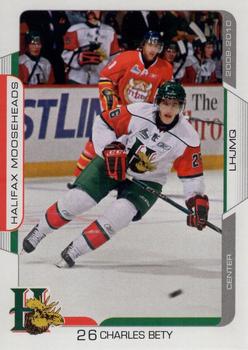 2009-10 Extreme Halifax Mooseheads (QMJHL) #14 Charles Bety Front