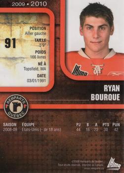 2009-10 Quebec Remparts (QMJHL) #NNO Ryan Bourque Back