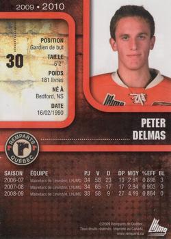2009-10 Quebec Remparts (QMJHL) #NNO Peter Delmas Back