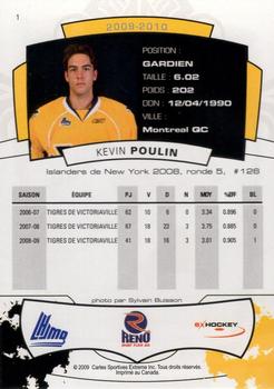 2009-10 Extreme Victoriaville Tigers (QMJHL) #1 Kevin Poulin Back