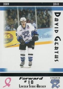 2009-10 Blue Line Booster Club Lincoln Stars (USHL) #9 David Gerths Front