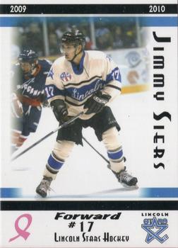 2009-10 Blue Line Booster Club Lincoln Stars (USHL) #15 Jimmy Siers Front