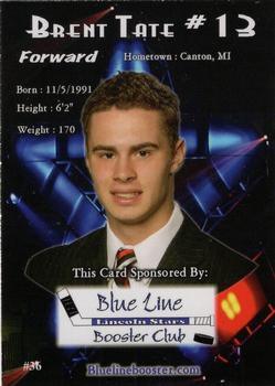 2009-10 Lincoln Stars (USHL) Series 2 #36 Brent Tate Back